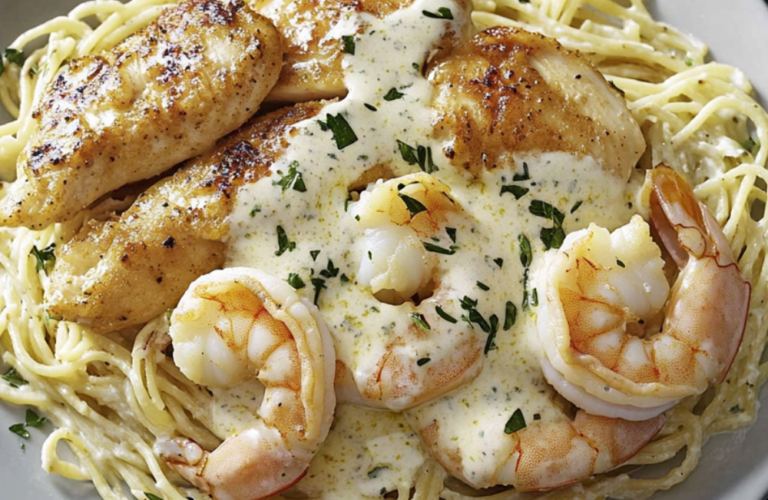 Outback Steakhouse Queensland Chicken and Shrimp Pasta