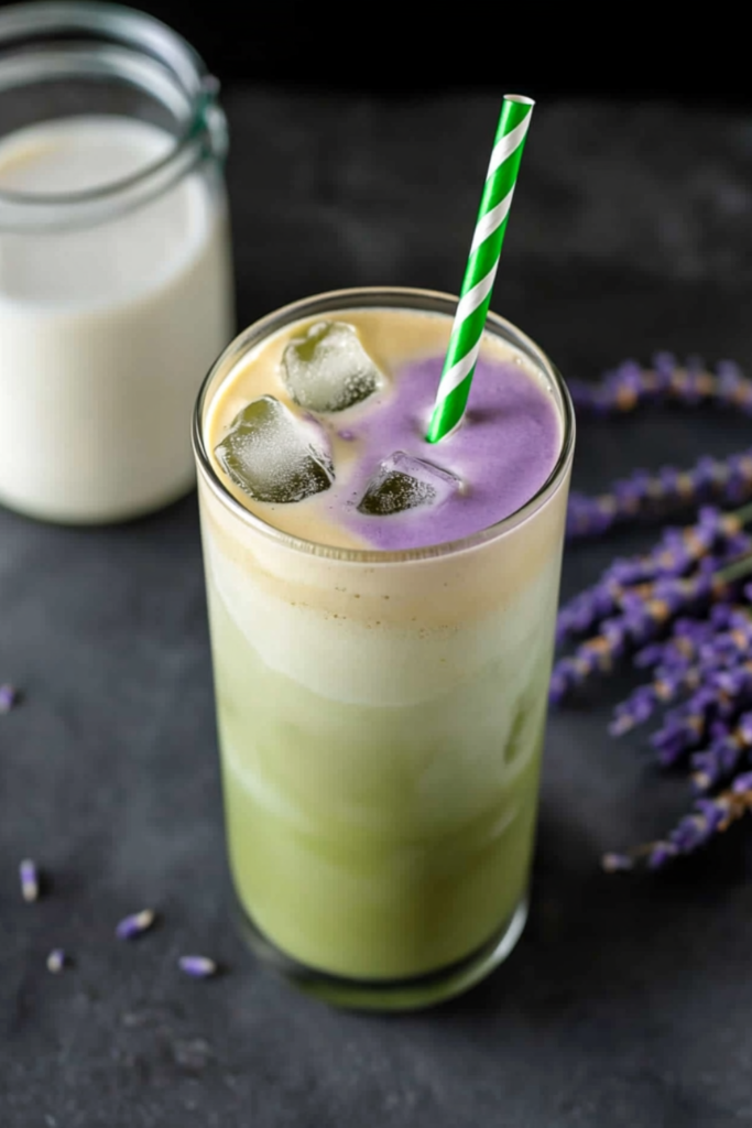 Starbucks Iced Lavender Cream Oatmilk Matcha