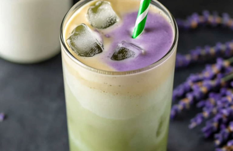 Starbucks Iced Lavender Cream Oatmilk Matcha