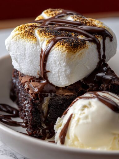 Campfire S'mores Brownie Recipe