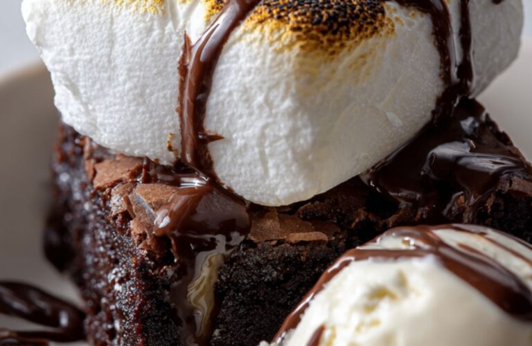 Campfire S'mores Brownie Recipe
