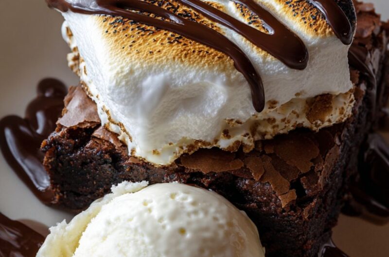 Campfire S'mores Brownie Recipe