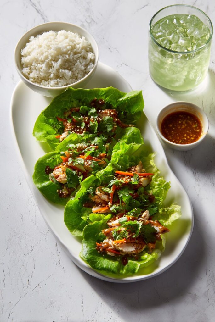 Thai Lettuce Wraps With Chicken Recipe