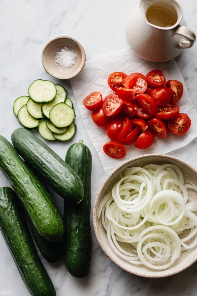 Cracker Barrel Cucumber Tomato and Onion Salad Recipe
