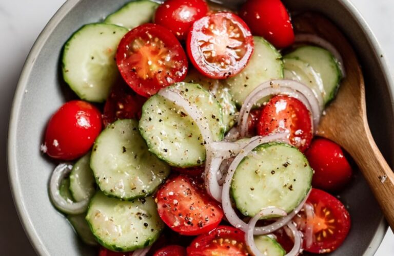 Cracker Barrel Cucumber Tomato and Onion Salad Recipe