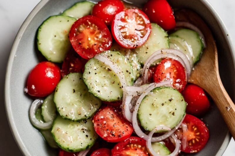 Cracker Barrel Cucumber Tomato and Onion Salad Recipe