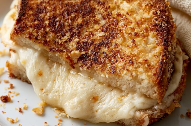 Garlic Butter Grilled Cheese Recipe