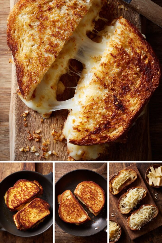 Garlic Butter Grilled Cheese Recipe