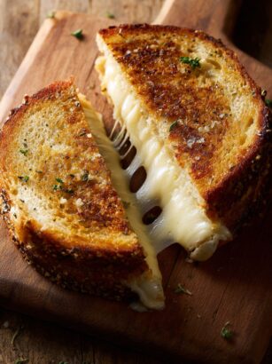 Garlic Butter Grilled Cheese Recipe