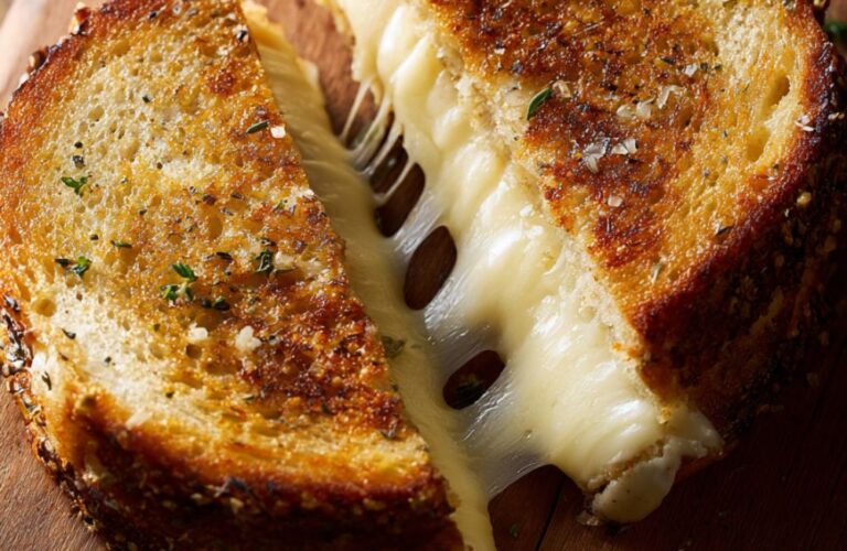 Garlic Butter Grilled Cheese Recipe