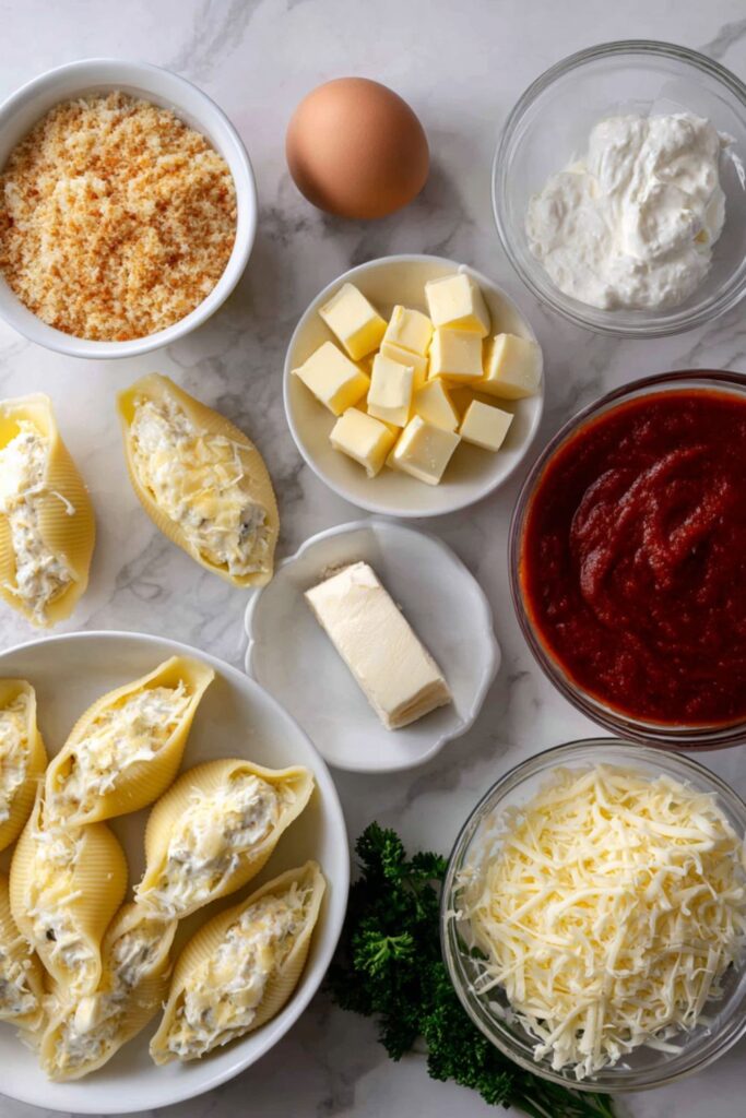 Giant Cheese Stuffed Shells Recipe Recipe