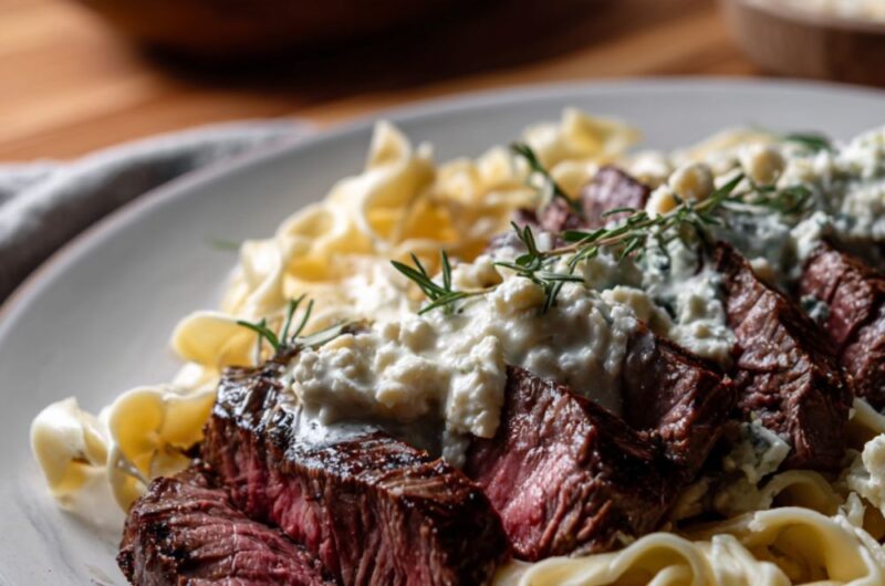 Steak Gorgonzola Alfredo Recipe