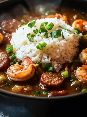 Shrimp And Chicken Gumbo – Easy Cheesecake Factory  Copycat