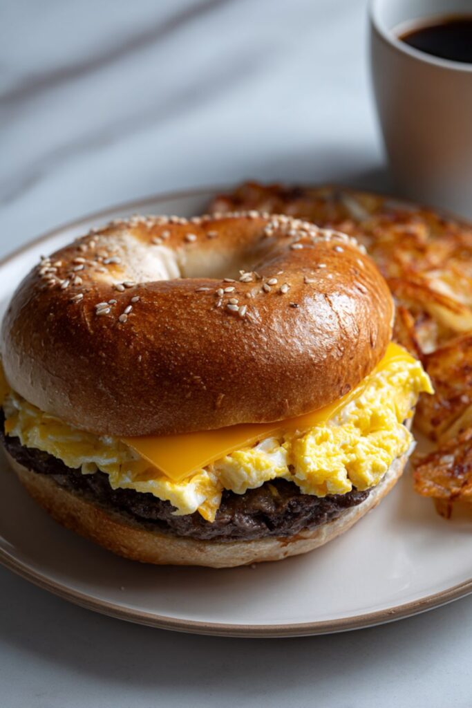 Steak Egg and Cheese Bagel Recipe