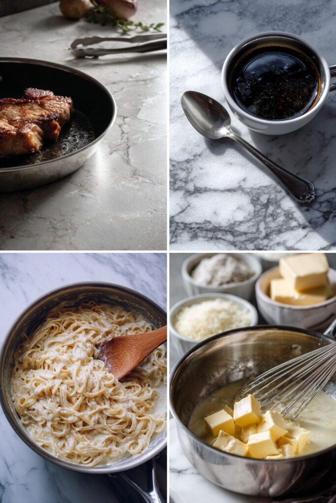 Steak Gorgonzola Alfredo Recipe