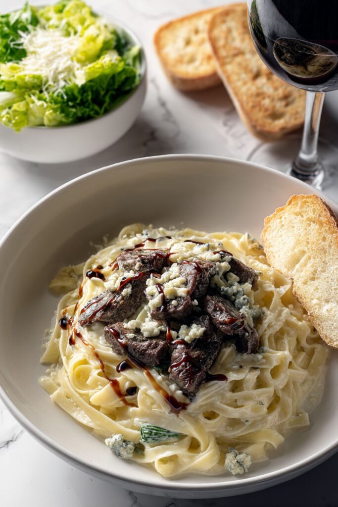 Steak Gorgonzola Alfredo Recipe