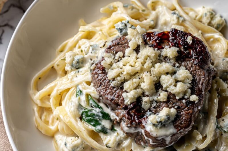Steak Gorgonzola Alfredo Recipe