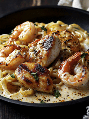 Queensland Chicken and Shrimp Pasta– Easy Outback Steakhouse Copycat