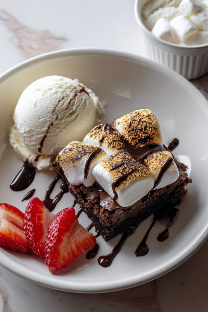 Campfire S'mores Brownie Recipe