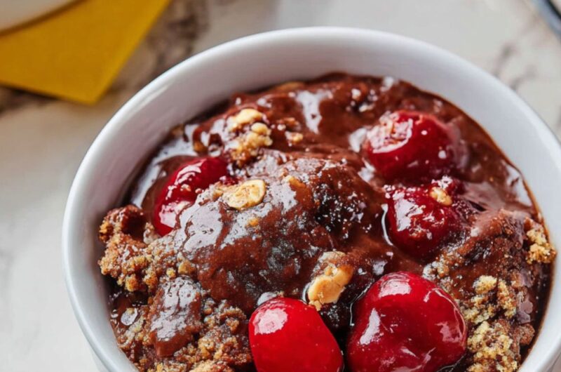 Cherry Chocolate Cobbler Recipe