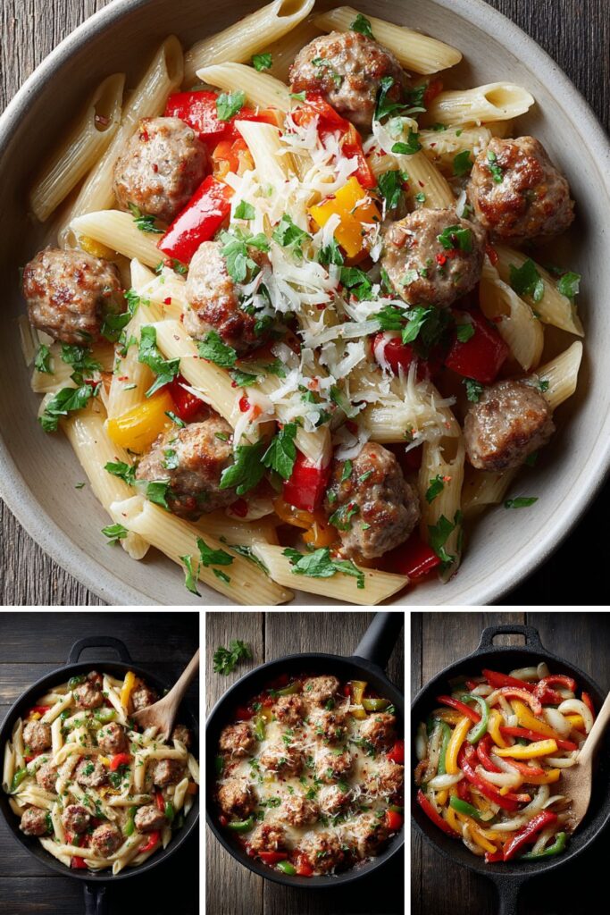 Grilled Sausage and Peppers Rustica Recipe