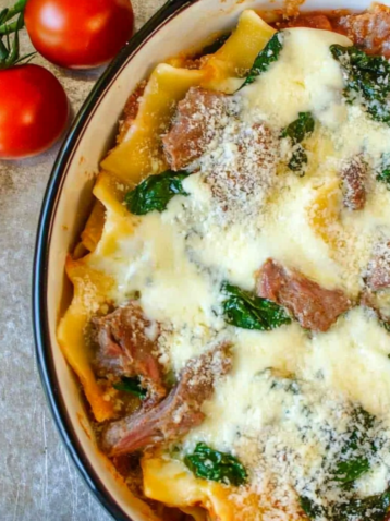 Baked Pasta Romana with Beef – Easy Olive Garden Copycat