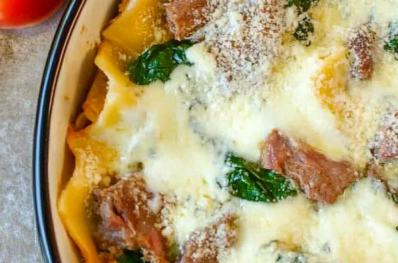 Olive Garden Baked Pasta Romana with Beef