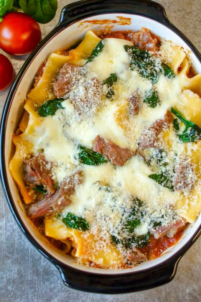 Olive Garden Baked Pasta Romana with Beef