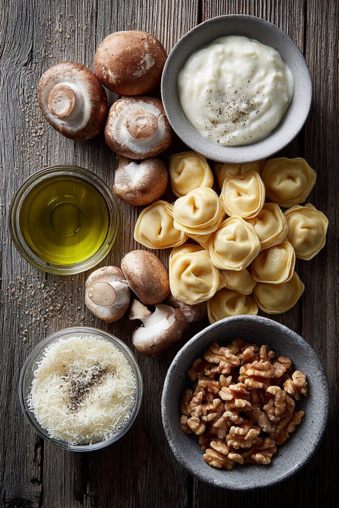 Ravioletti and Mushroom Walnut Sauce Recipe