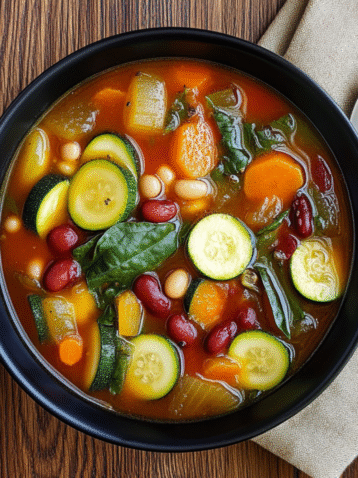 Vegetarian Minestrone Soup – Easy Olive Garden Copycat