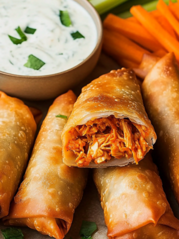 Buffalo Chicken Rgg Rolls – Easy Cheesecake Factory Copycat
