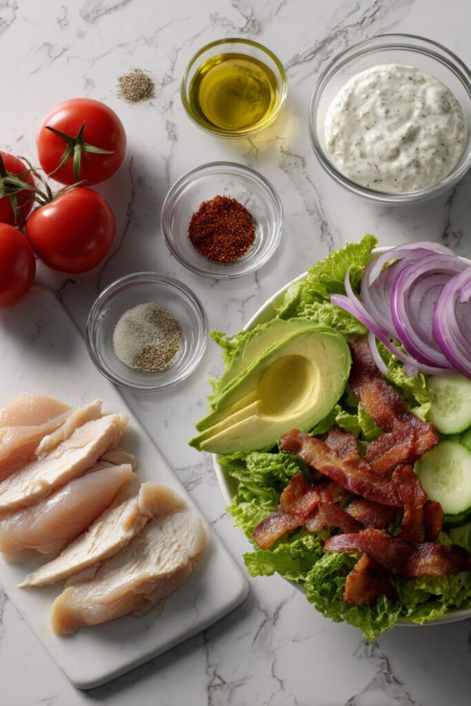 Chicken Bacon Ranch Salad Recipe