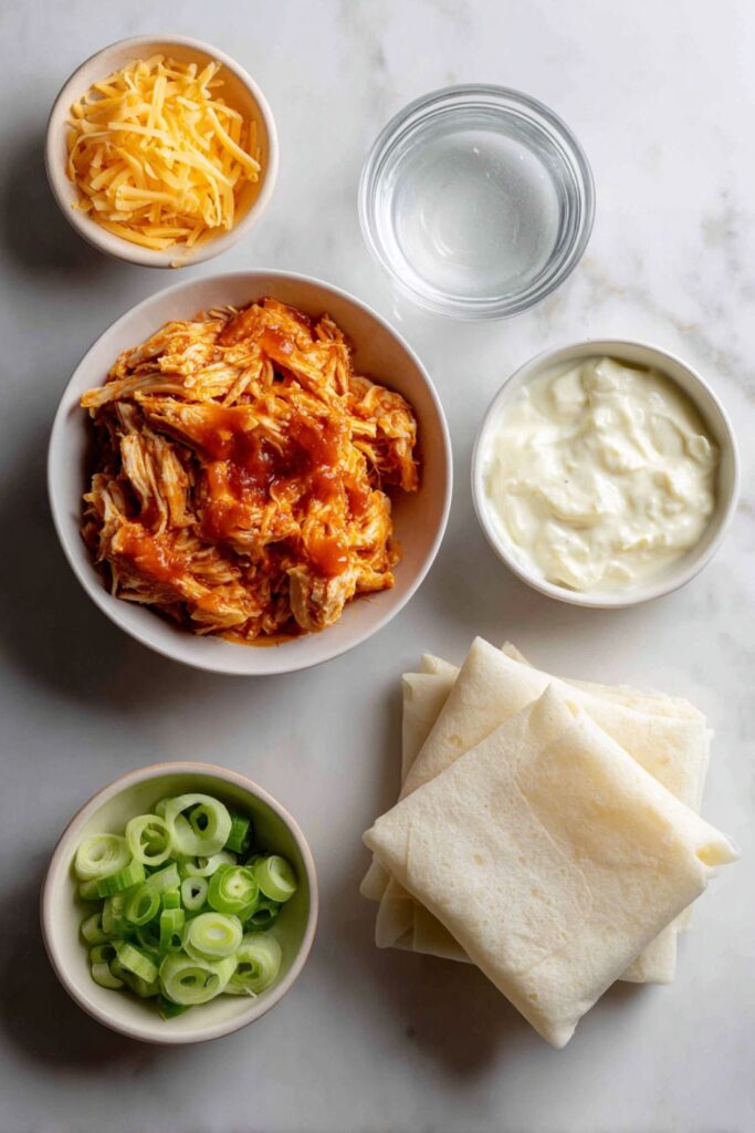 Buffalo Chicken Egg Rolls Recipe