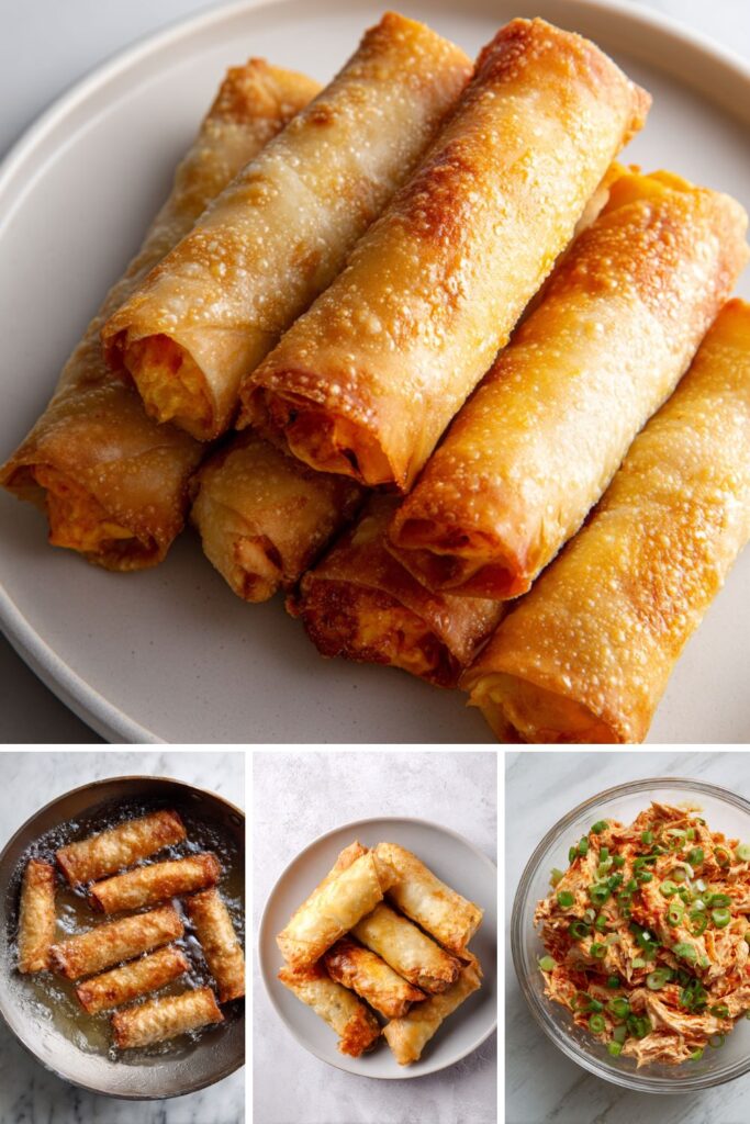 Buffalo Chicken Egg Rolls Recipe