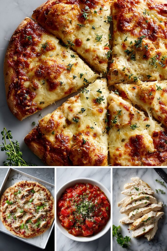 Chicken Formaggio Pizza Recipe