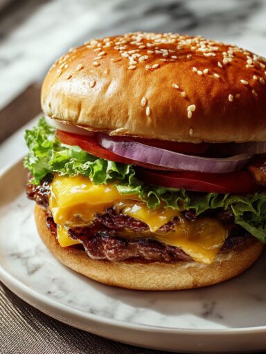 Triple Cheeseburger Recipe