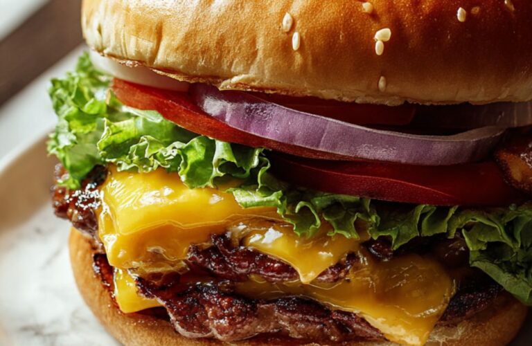 Triple Cheeseburger Recipe