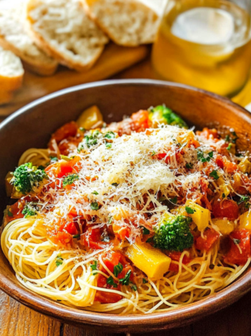 Capellini Primavera – Easy Olive Garden Copycat