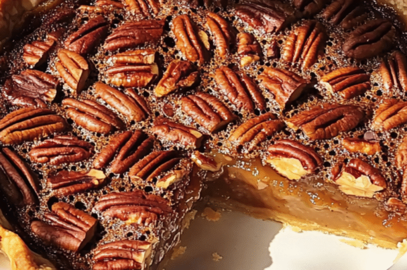 Southern Pecan Pie  – Easy Cracker Barrel Copycat
