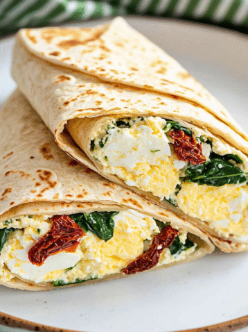 Spinach Feta Wrap– Easy Starbucks Copycat