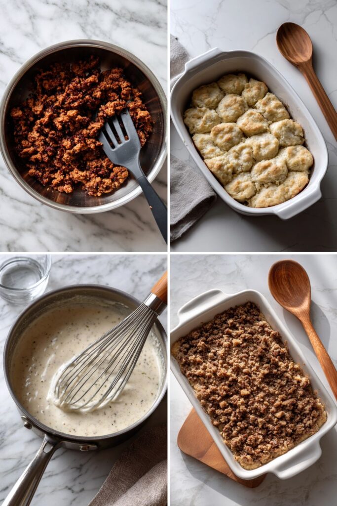 Biscuits and Gravy Casserole Recipe