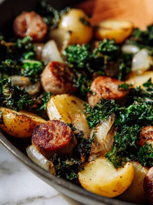 Sausage Potato and Kale Bake Recipe