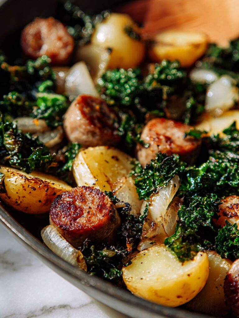 Sausage Potato and Kale Bake Recipe