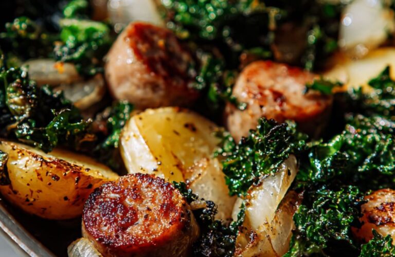 Sausage Potato and Kale Bake Recipe