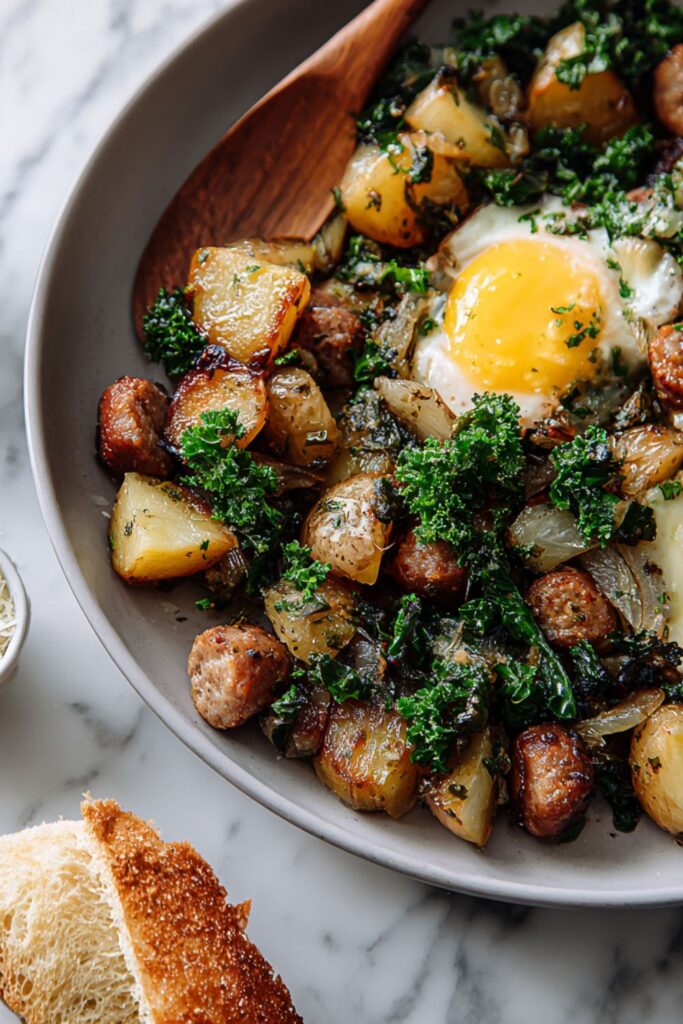 Sausage Potato and Kale Bake Recipe