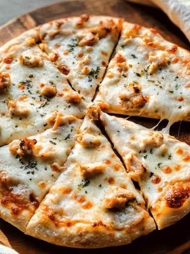 Chicken Alfredo Pizza – Easy Olive Garden Copycat