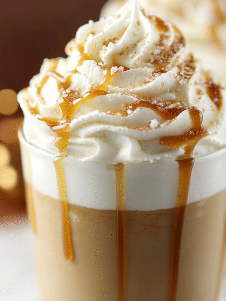 Salted Caramel Latte– Easy Starbucks Copycat