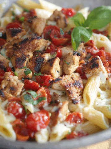 Three Cheese Chicken Penne Recipe