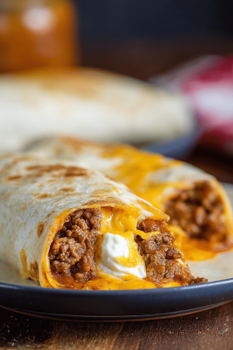 Beefy 5Layer Burrito Recipe Lulu's Copycats