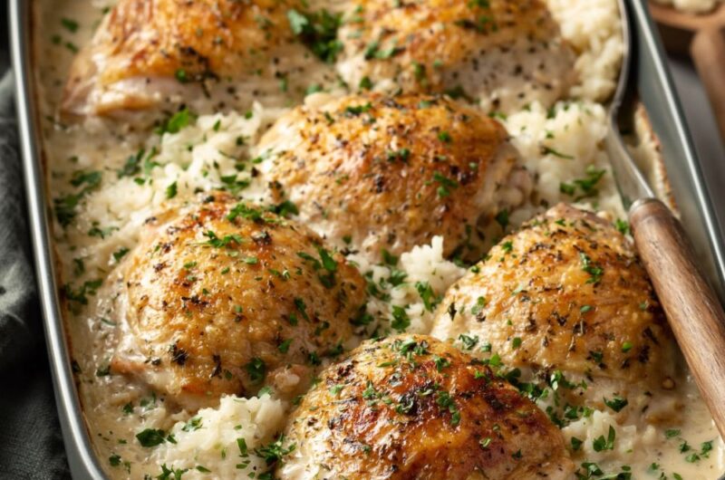 Buttermilk Chicken and Rice Casserole Recipe